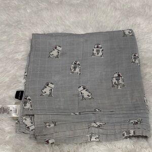 Pottery Barn Kids Gray R2-D2 Bib